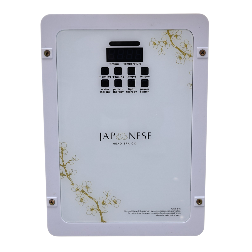 Unidade Completa de Cama com Creme Para Japanese Head Spa com Estrutura Dourada - Sem Encanamento