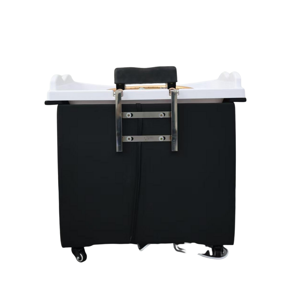 Unidade Híbrida retangular Preta para Japanese Head Spa com Encanamento (inclui Vaporizador, Exaustor e Aquecedor de Agua)